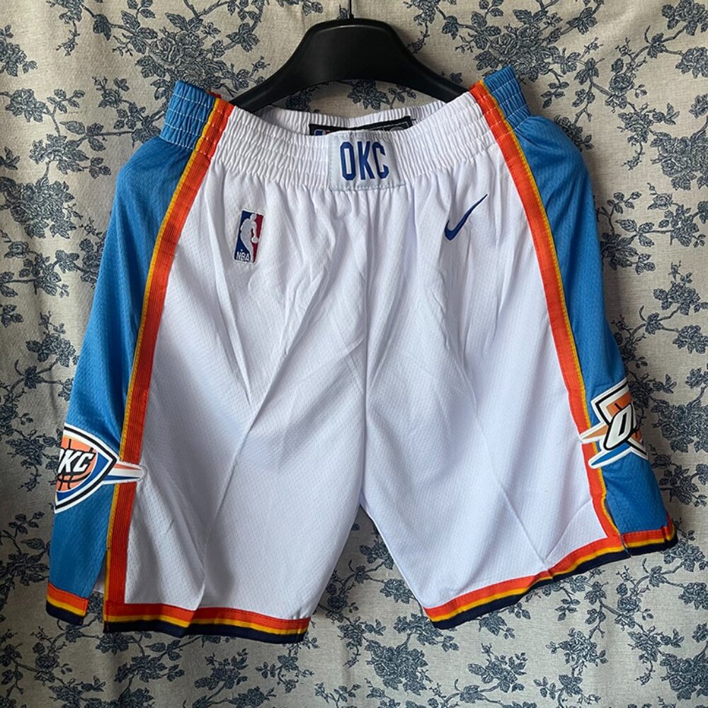Nike Oklahoma City Thunder White NBA Shorts